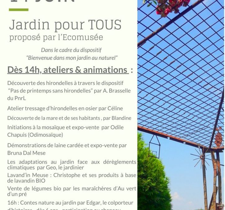 Jardin pour Tous, par ici le programme !